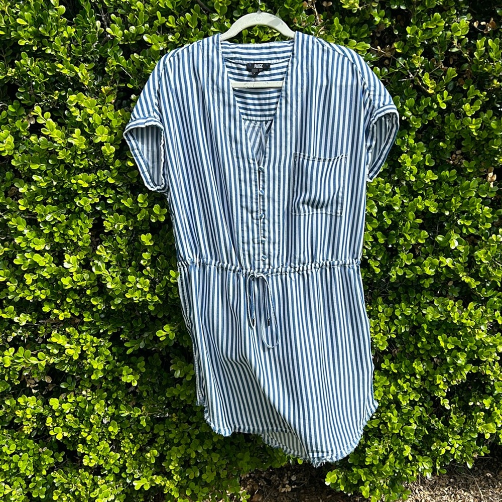 Rails striped dress, drawstring waist